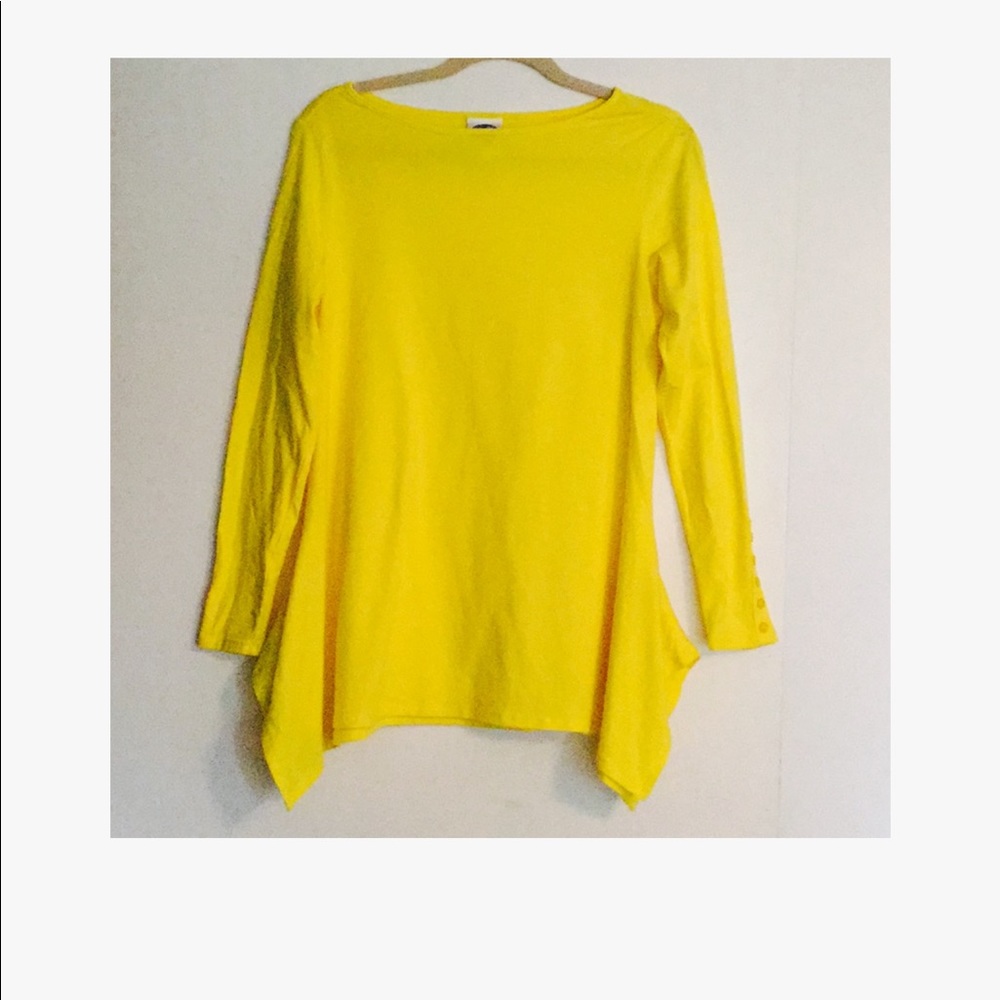 DG2 Diane Gilman Yellow SharkBite Top XS